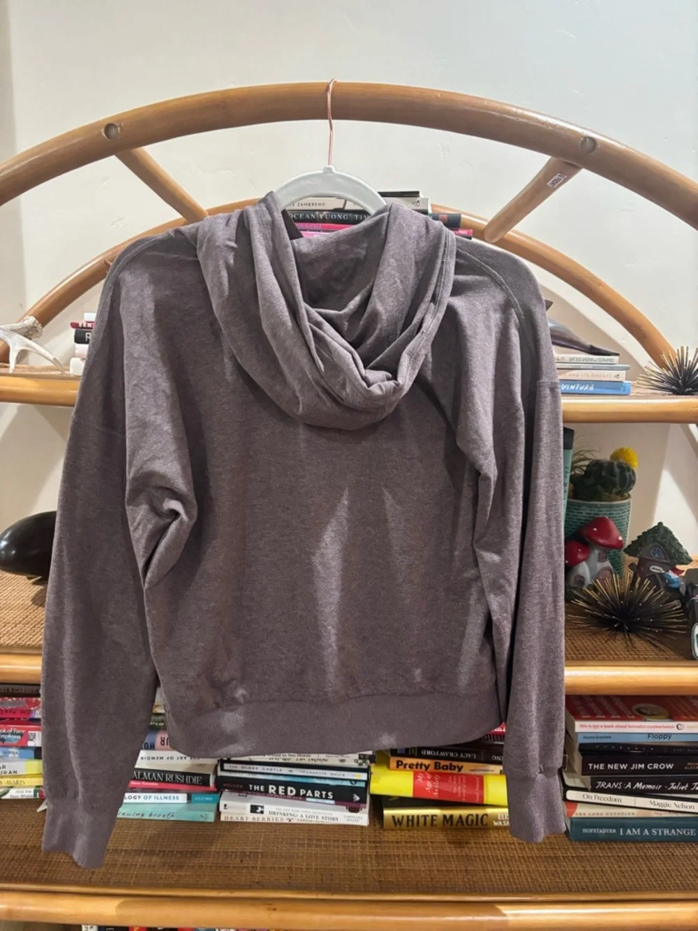Vuori Women's Hooded Pullover Sweatshirt - Heather Mauve - Picture 4 of 5